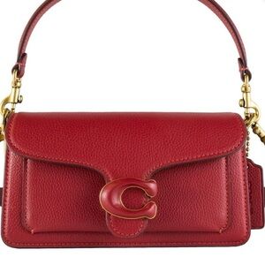 Coach Tabby 20 Scarlet Leather Shoulder Bag NWT